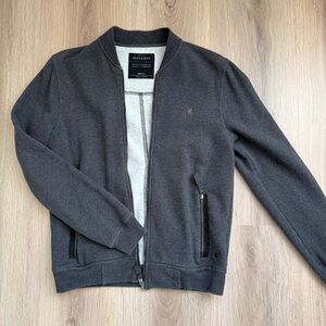 All Saints Charcoal Zip-Up Jacket